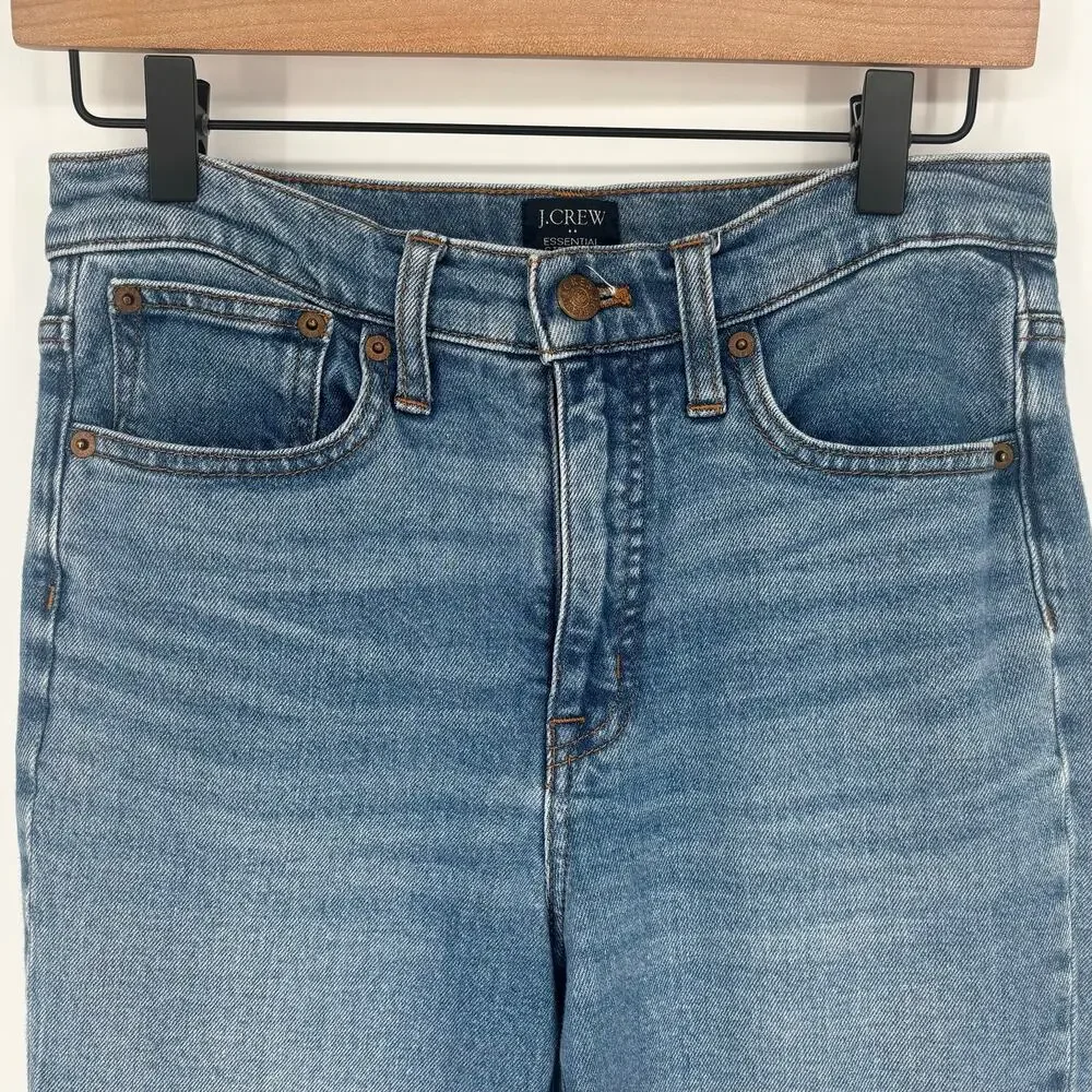 J Crew Lightwash Essential Straight Jean Size 27 - Picture 2 of 6